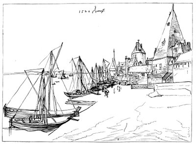 Antwerpen kikötője 1520-ban alkotó: Unbekannt