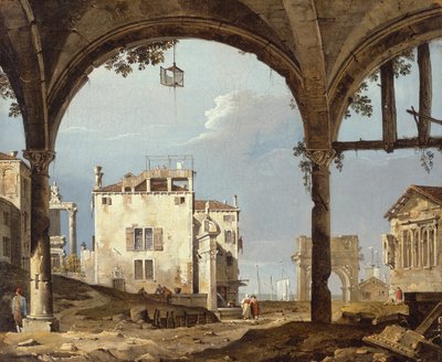 Portikus lámpással, 174145. alkotó: Unbekannt