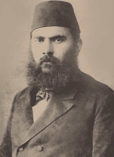 Ahmet Mithat portréja 1844-1912, 19. század vége. alkotó: Unbekannt