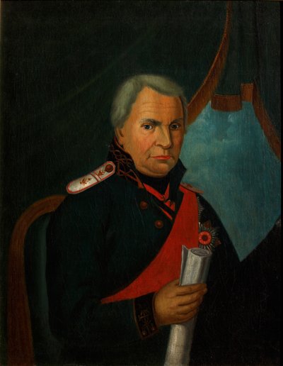 Alekszandr Szemjonovics Shishkov portréja 1754-1841, 1820-as évek alkotó: Unbekannt