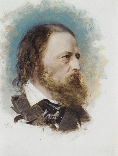 Alfred, Lord Tennyson portréja 1809-1892, 1870. alkotó: Unbekannt