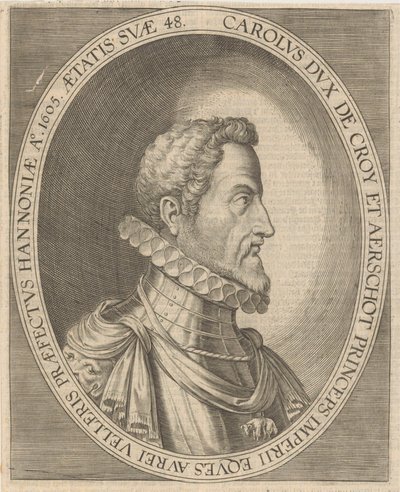III. Croÿ Károly portréja 1560-1612, 1600-as évek. alkotó: Unbekannt