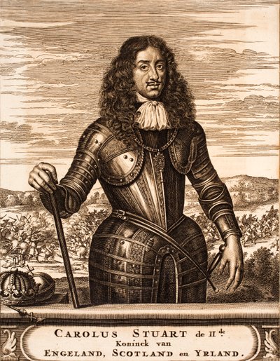 Anglia II. Károly portréja 1630-1685 Forrás: Scene of War, 1675. alkotó: Unbekannt