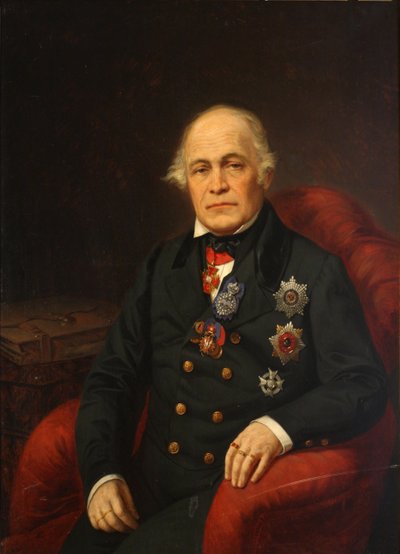 Dmitrij Nyikolajevics Bludov gróf portréja 1785-1864, XIX. század közepe. alkotó: Unbekannt