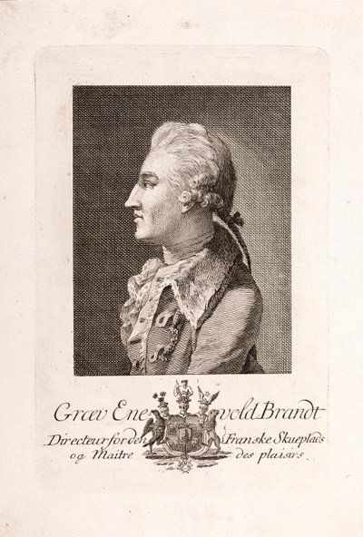 Enevold Brandt gróf portréja 1738-1772. alkotó: Unbekannt
