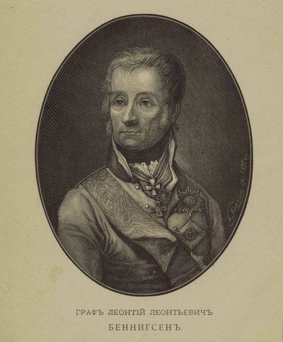 Levin Leonty August Theophil von Bennigsen gróf portréja 1745-1826 alkotó: Unbekannt