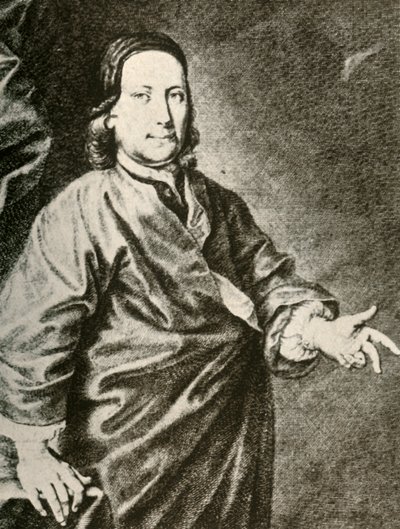 Zinzendorf gróf portréja prédikátorköntösben, 1740, 1937. alkotó: Unbekannt