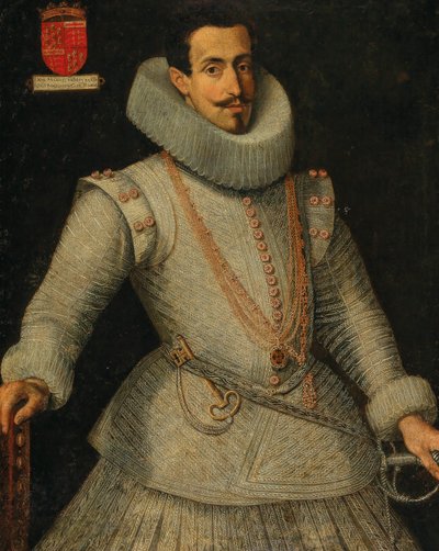 Dom Manuel de Moura Corte-Real portréja, Castel Rodrigo 2. márkija 1590-1651. alkotó: Unbekannt