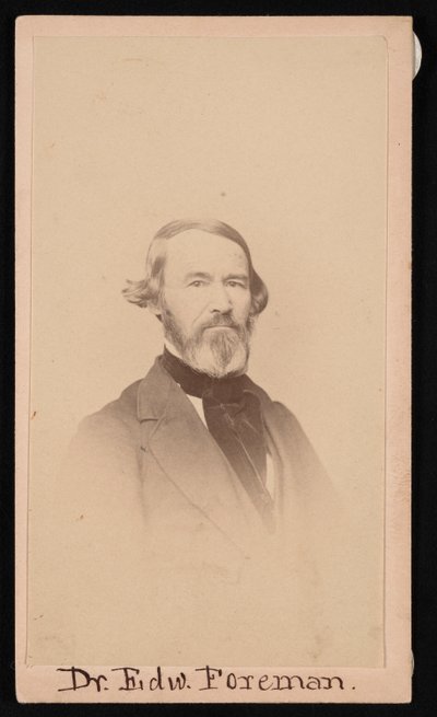 Dr. Edward R. Foreman portréja 1808-1885, 1876 előtt. alkotó: Unbekannt