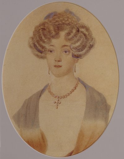 Jekatyerina Nyikolajevna Goncsarova portréja 1809-1843, 1820-as évek vége-1830-as évek eleje alkotó: Unbekannt
