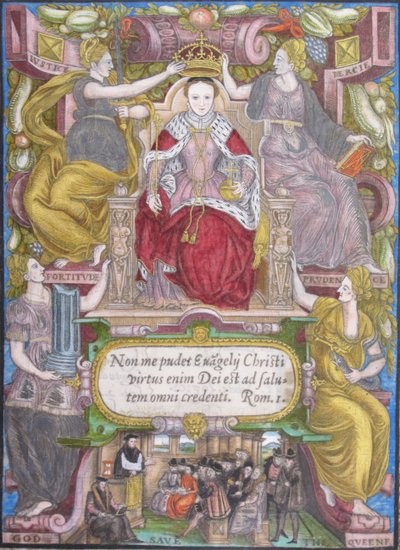 Anglia I. Erzsébet portréja koronával, 1572 alkotó: Unbekannt