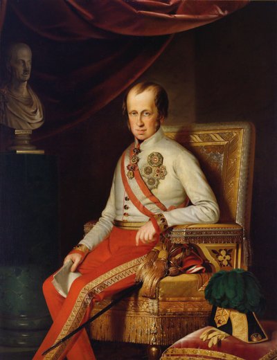 I. Ferdinánd osztrák császár portréja 1793-1875, c. 1840. alkotó: Unbekannt