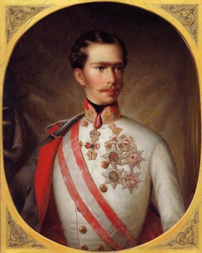 I. Ferenc József osztrák császár portréja, 1854 körül. alkotó: Unbekannt