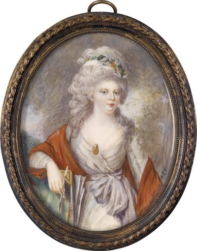 Maria Fedorovna Zsófi Dorothea württembergi császárné portréja 1759-1828, 19. század eleje. alkotó: Unbekannt