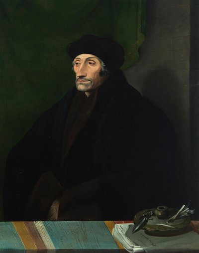 Rotterdami Erasmus portréja 1467-1536, 16. század. alkotó: Unbekannt