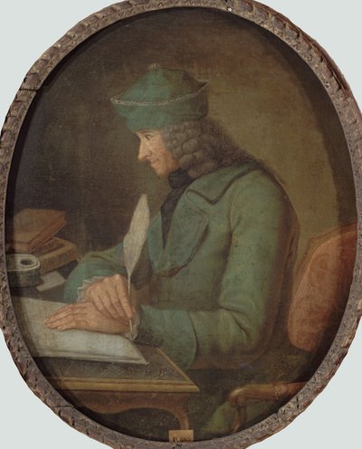 Francois Marie Arouet de Voltaire portréja 1694-1778, dolgozószobájában, XVIII. század 2. fele. alkotó: Unbekannt
