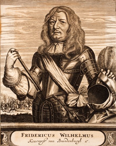 Frigyes Vilmos 1620-1688, brandenburgi választófejedelem, Poroszország hercegének portréja, 1675. alkotó: Unbekannt