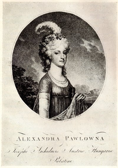 Alexandra Pavlovna nagyhercegnő portréja 1783-1801, 19. század eleje. alkotó: Unbekannt