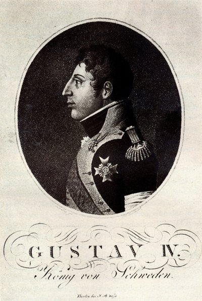 IV. Svéd Gustav Adolf portréja, 19. század eleje. alkotó: Unbekannt