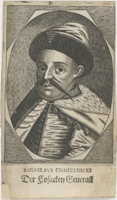 Bohdan Hmelnickij hetman portréja 1595-1657, 1650 után. alkotó: Unbekannt