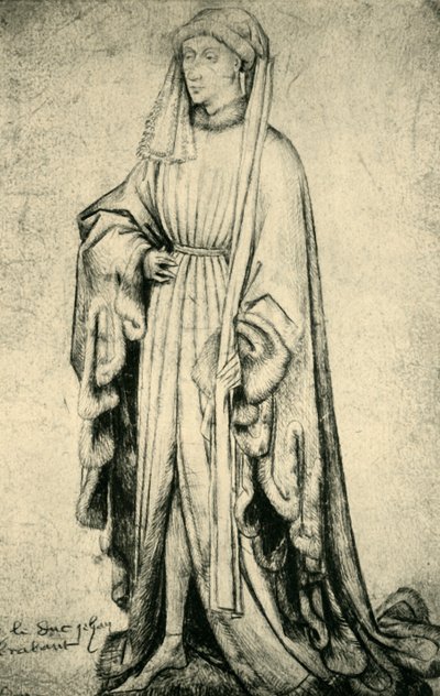 IV. János, Brabant hercegének portréja, 1460-1470, 1943. alkotó: Unbekannt