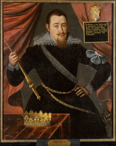 IV. Christian dán király portréja 1577-1648. alkotó: Unbekannt