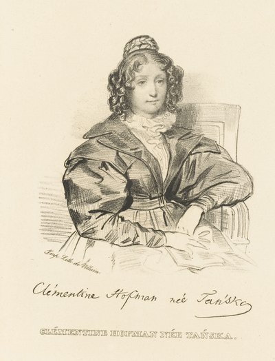 Klementyna Hoffmanowa portréja 1798-1845, 1840 körül. alkotó: Unbekannt