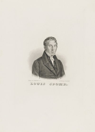 Louis Spohr portréja 1784-1859, c. 1830-1840. alkotó: Unbekannt