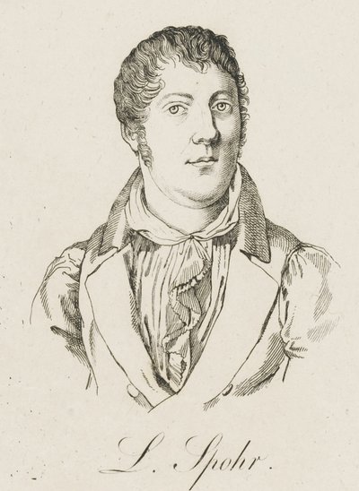 Louis Spohr portréja 1784-1859, c. 1830. alkotó: Unbekannt