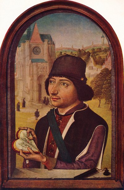 XI. Lajos portréja, c1456-58 alkotó: Unbekannt