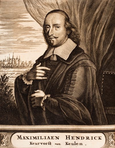 Maximilian Henrik bajor 1621-1688-as kölni érsek portréja, 1675. alkotó: Unbekannt