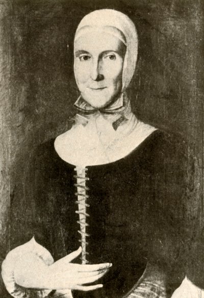 Mrs. Elisabeth Boehler portréja a morva településen, Pennsylvania, 1787, 1937. alkotó: Unbekannt