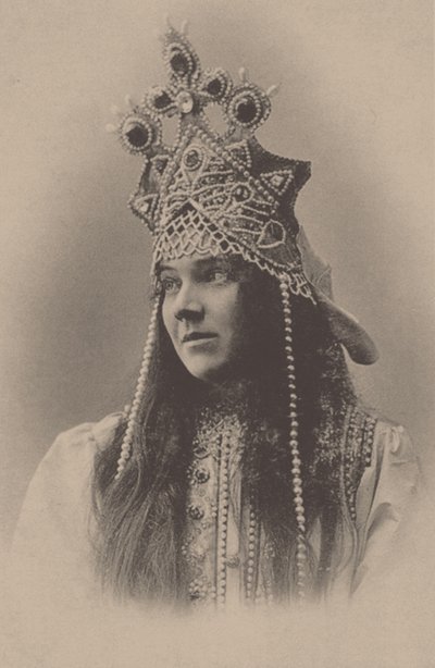 Nadezsda Ivanovna Zabela-Vrubel portréja 1868-1913 Marfával a Cár menyasszonya című operában, 1899 alkotó: Unbekannt