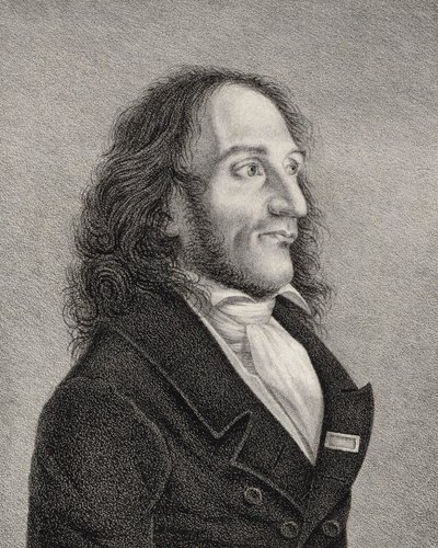 Niccolò Paganini portréja 1782-1840, c. 1830 alkotó: Unbekannt
