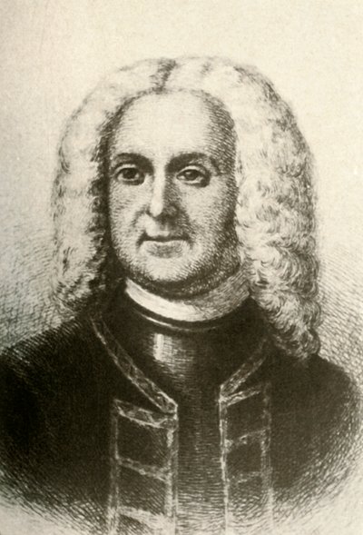 Patrick Gordon, gyarmati kormányzó portréja, 1690, 1937. alkotó: Unbekannt