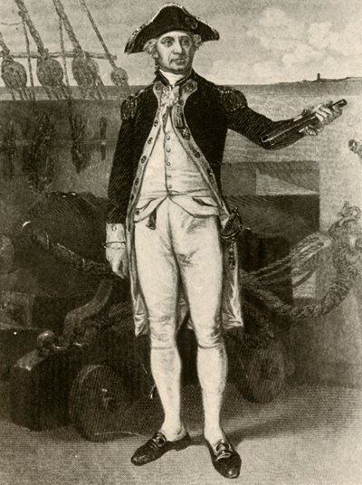 Paul Jones, az Egyesült Államok haditengerészetének kommodorának portréja, 1780, 1937. alkotó: Unbekannt