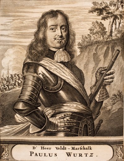 Paul Würtz portréja 1612-1676 Forrás: Háborús jelenet, 1675. alkotó: Unbekannt