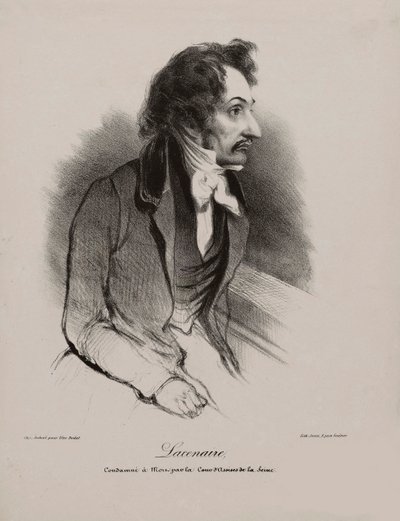 Pierre-Francois Lacenaire portréja, 1835. alkotó: Unbekannt