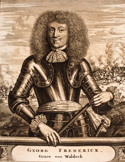 Georg Friedrich Waldeck herceg portréja 1620-1692 Forrás: Háborús jelenet, 1675. alkotó: Unbekannt