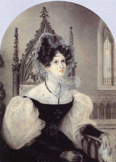 Zinaida Alekszandrovna Volkonszkaja hercegnő portréja 1792-1862 alkotó: Unbekannt
