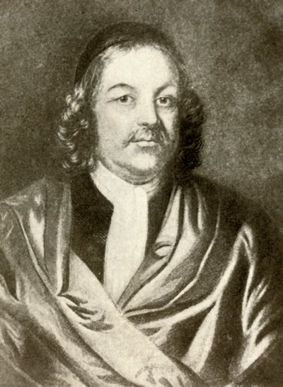 Simon Bradstreet portréja, köntösben és sapkában, c1640, 1937. alkotó: Unbekannt