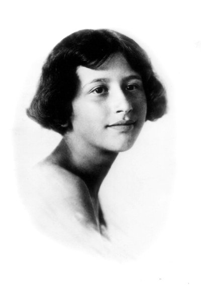 Simone Weil portréja (f/w fotó) alkotó: Unbekannt