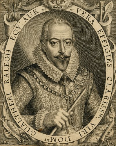 Sir Walter Raleigh portréja, 1596. alkotó: Unbekannt