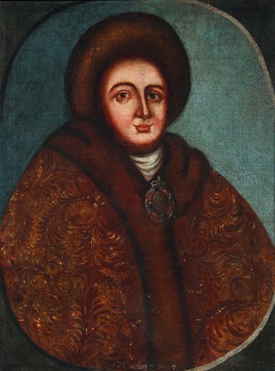 Evdokija Fedorovna Lopukhina cárnő, I. Péter orosz cár feleségének portréja 1669-1731 alkotó: Unbekannt