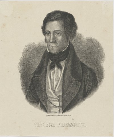 Vincenz Priessnitz portréja 1799-1851, c. 1840. alkotó: Unbekannt
