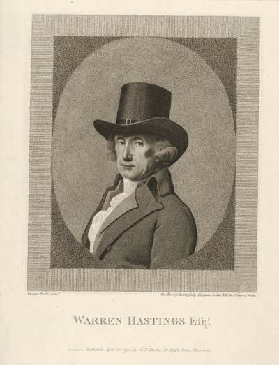 Warren Hastings portréja, Esq., pub. 1795. alkotó: Unbekannt