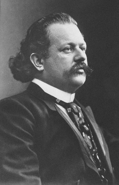 Alfred Reisenauer zongoraművész és zeneszerző portréja 1863-1907. alkotó: Unbekannt