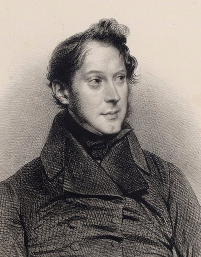 Amédée Méreaux zongoraművész és zeneszerző portréja 1802-1874. alkotó: Unbekannt