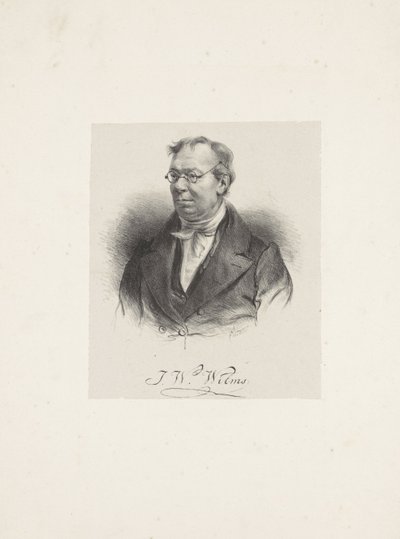 Johann Wilhelm Wilms zeneszerző portréja 1772-1847, 1835. alkotó: Unbekannt