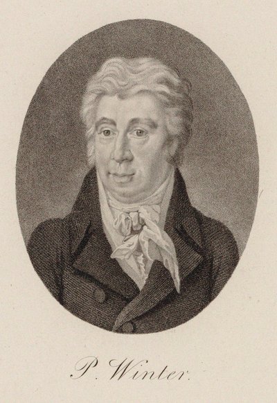 Peter von Winter zeneszerző portréja 1754-1825, 1825 körül. alkotó: Unbekannt